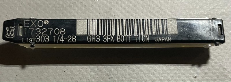 OSG 1732708 1/4-28 Spiral Flute Tap GH3 3fl Bottoming TiCN