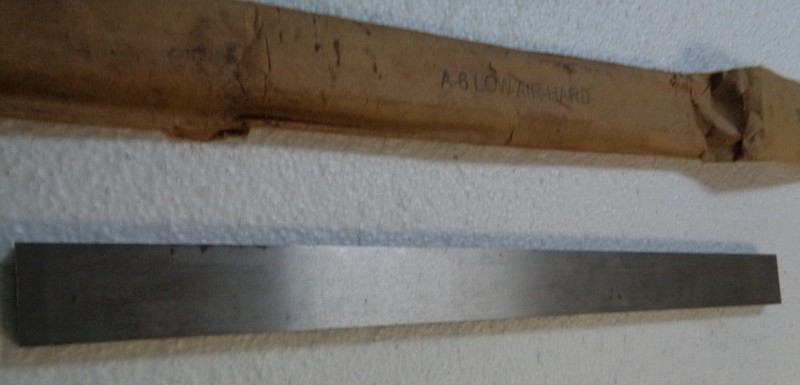 A-6 Low Air Hardening Tool Steel 5/16" x 1 " x 12 7/8" bar, Knife Making Stock gallery