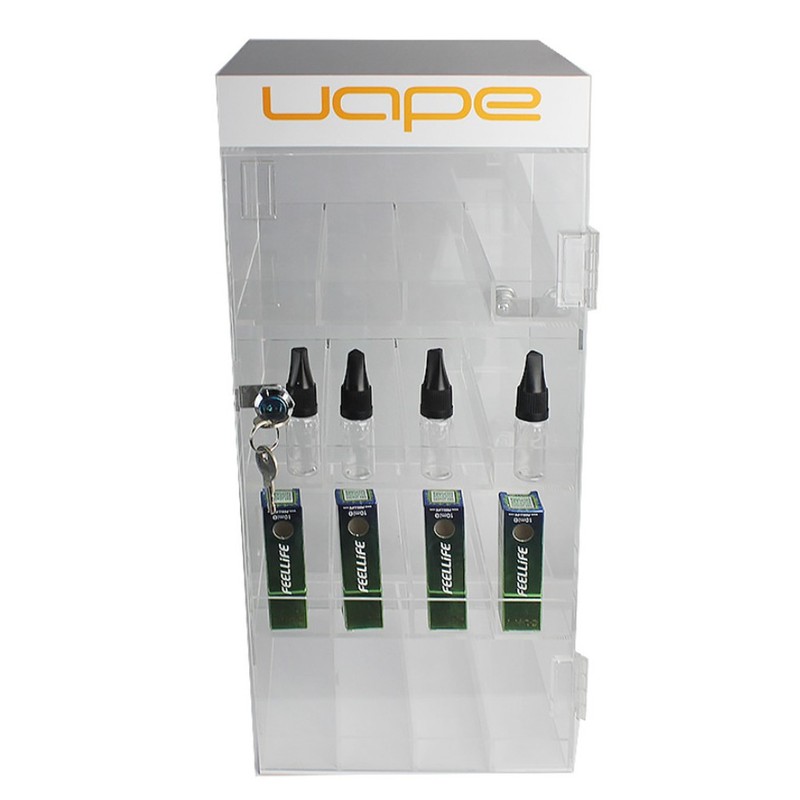 NEW! ACRYLIC LOCKING DISPLAY CASE - RETAIL STORE DISPLAY - JUICE BOTTLE CABINET gallery
