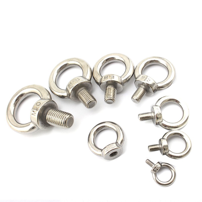 304SS M3 M4 M5 M6 M8 M10 M12 M16 Shoulder Pattern Machinery LIFTING EYE BOLT NUT gallery