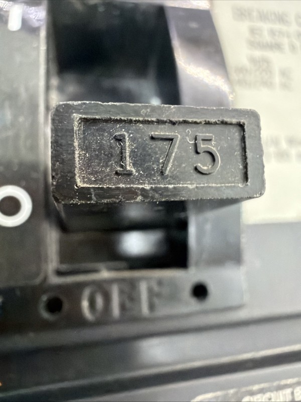 Square D 175A 3 Phase Pole Breaker 600V KAL36175 Line Load Lugs 175 Amp gallery