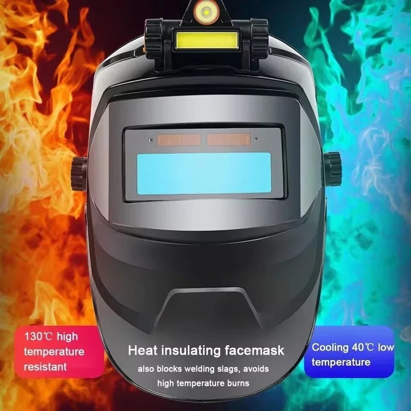 New Welding Helmet Solar Powered Auto Darkening - Large View, True Colors gallery