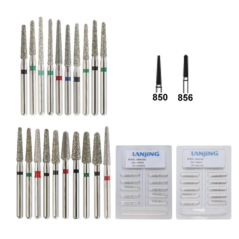 Wave Dental Carbide Bur FG Diamond Burs Football Pear Round End Taper High Speed gallery