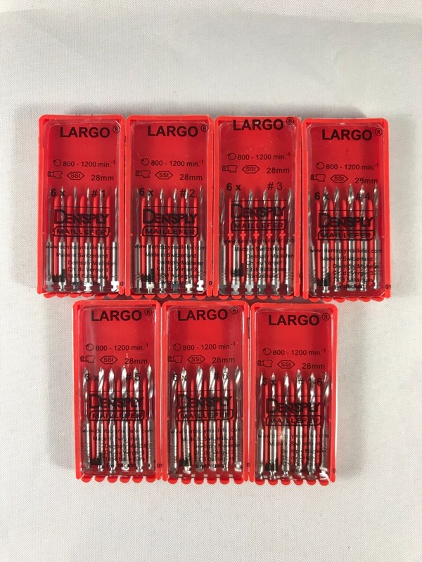 Dentsply Maillefer Peeso Reamer Endo Rotary Drills 28mm all sizes (5 Boxes)