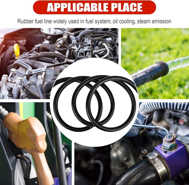1/2 Inch (12mm) ID Fuel Line Hose 5FT NBR Rubber Push Lock Hose High Pressure 30 gallery
