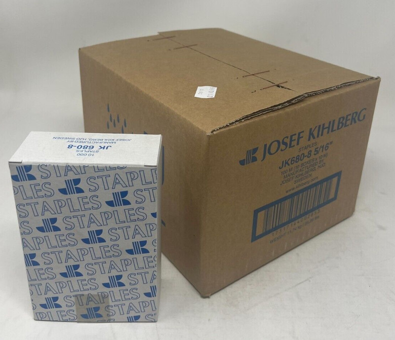 JOSEF KIHLBERG JK680-08 5/16» Light Wire Staple, Galv., 1 Case of 10 Boxes