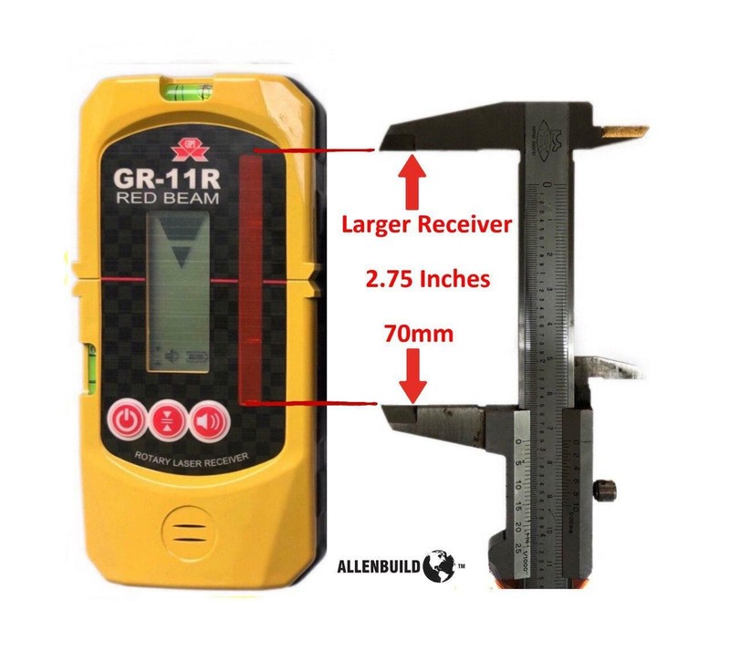 ROTARY LASER UNIVERSAL RECEIVER DETECTOR DUAL DISPLAY TOPCON LEICA CST PLS