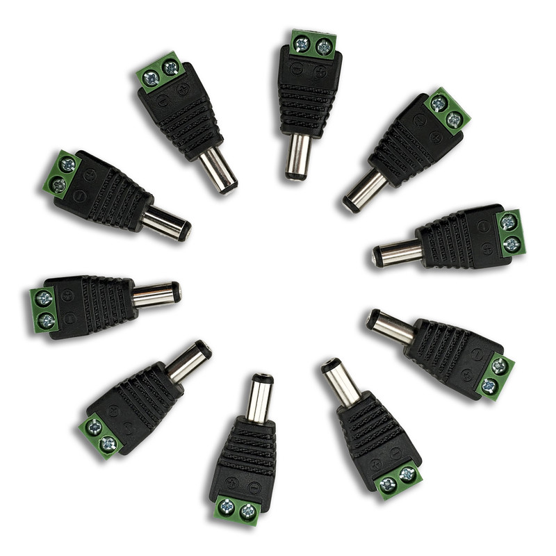 Pack of 10 Male/Female 12V DC Power Connectors 5.5mm Jack by SatelliteSale gallery