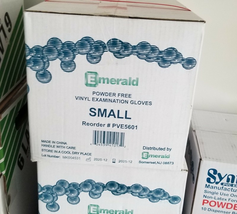 Emerald Vinyl Powder Free Examination Gloves-1000,Non Latex, Exam Gloves-small