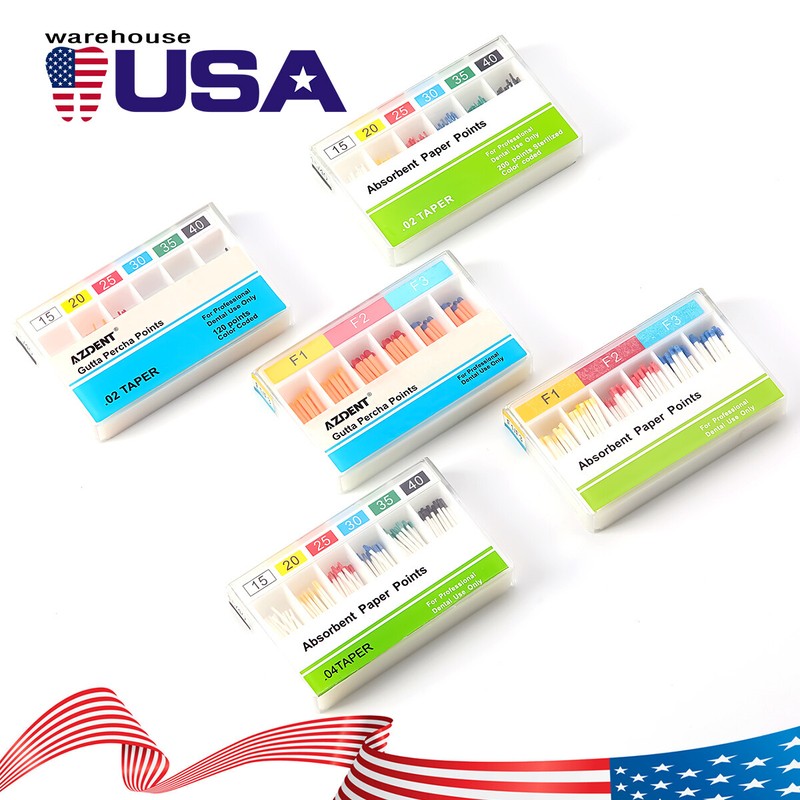 Puntas de gutapercha dental y papel absorbente Endo Endodoncia Absorbent CE&FDA gallery