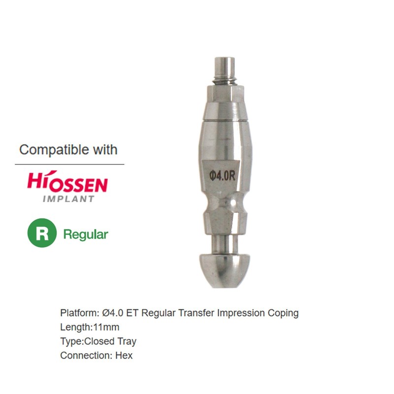 Implant Impression Coping Open/Close transfer fit Hiossen OSS Regular Lab Analog