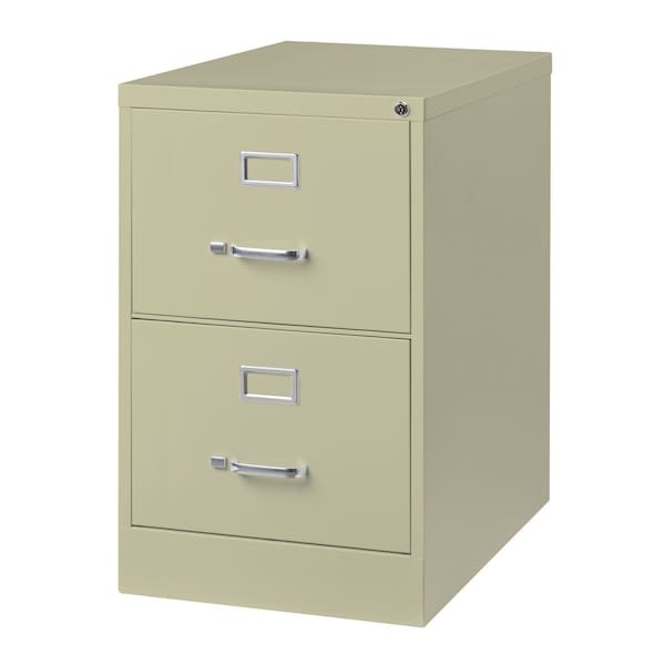 Hirsh 14418 18" W 2 Drawer Vertical File Cabinet, Putty, Legal gallery