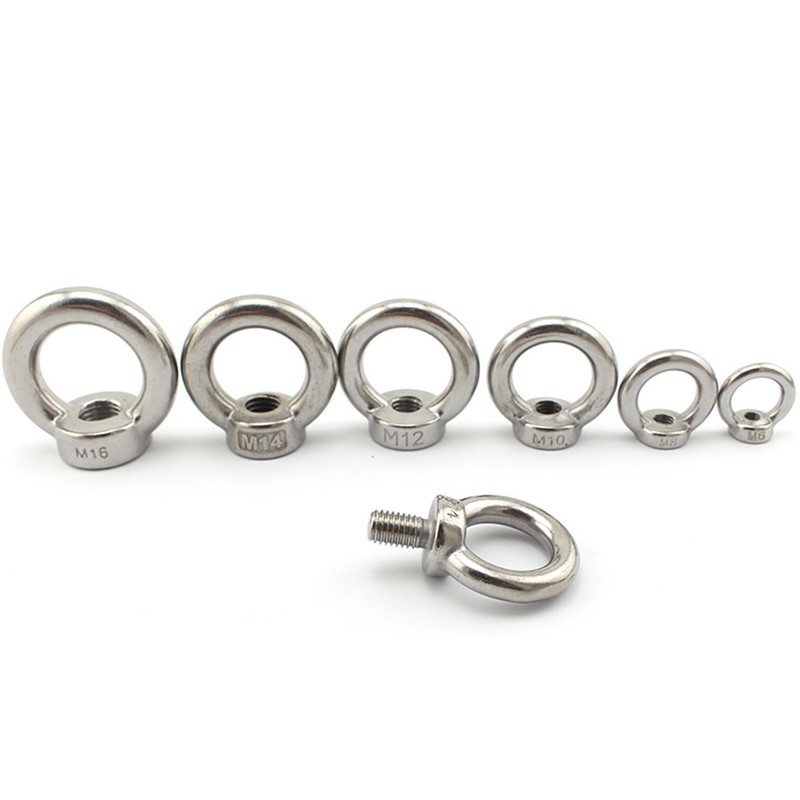 304SS M3 M4 M5 M6 M8 M10 M12 M16 Shoulder Pattern Machinery LIFTING EYE BOLT NUT gallery