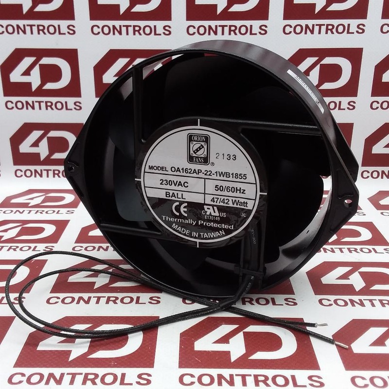 MODEL OA162AP-22-1WB1855 Axial Fan 50/60Hz 230VAC 26/35W 2-Wire -30°C To +80°C