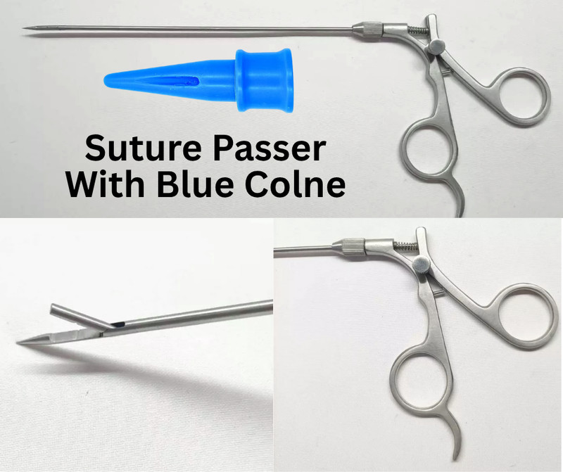 Laparoscopy Store-Type Port Closure Needle Suture Passer With Cone Surgical Inst