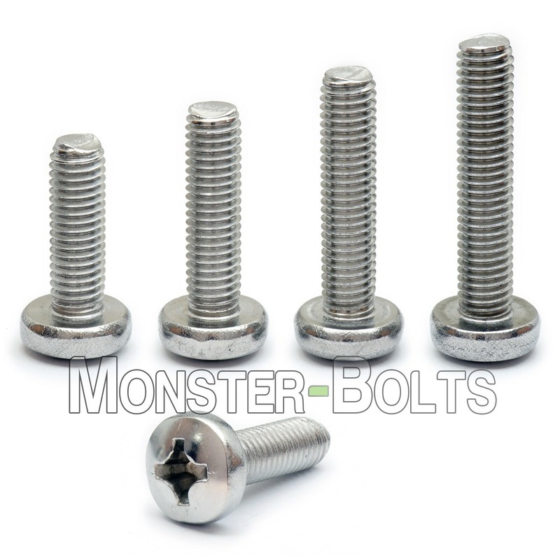 #4-40 – Phillips Pan Head Machine Screws, 18-8 A2 Stainless Steel, SAE Inch / US