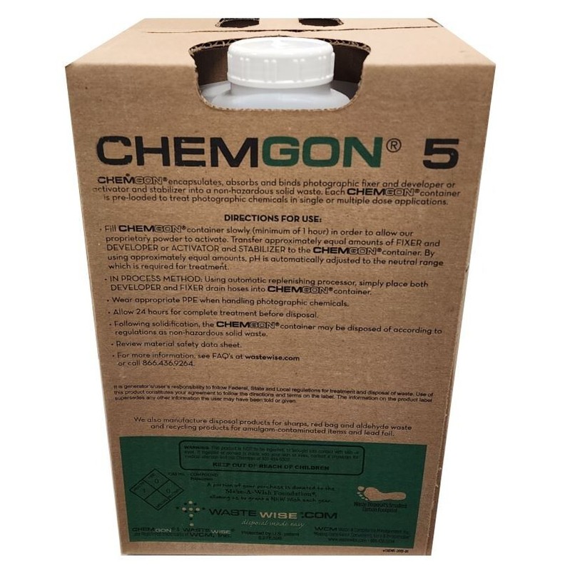 *1-Bottle* WasteWise Chemgon 5 X-Ray Waste Disposal