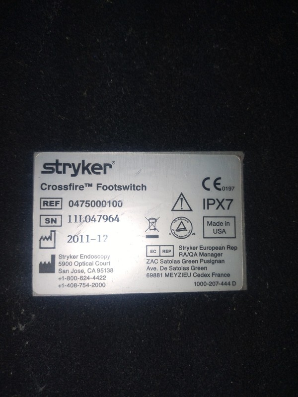 Stryker Crossfire Integrated Footswitch gallery