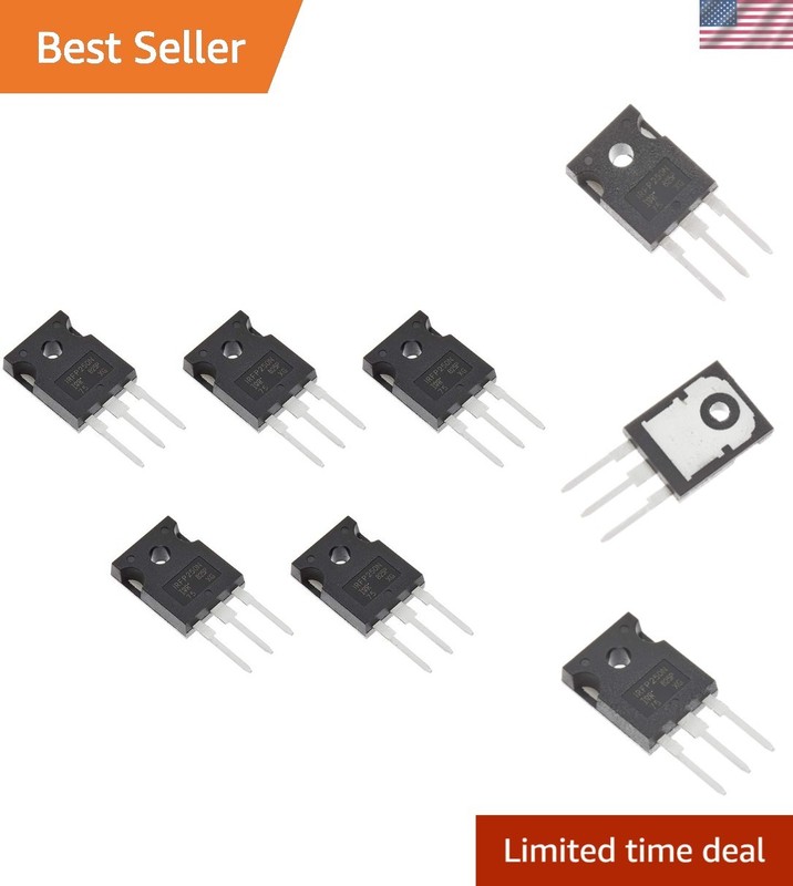 5pcs IRFP250 MOSFET Transistor, 30A 200V, Low Resistance Performance in TO-247AC
