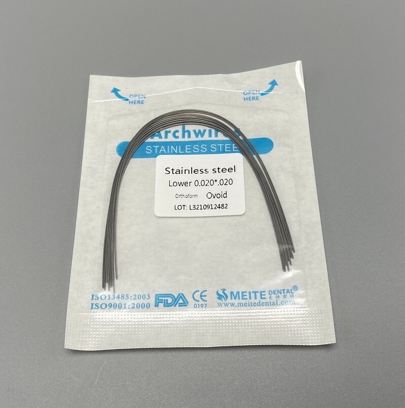 Dental Orthodontic Arch Wire NiTi Stainless Steel Ovoid/Natural Round Wires gallery