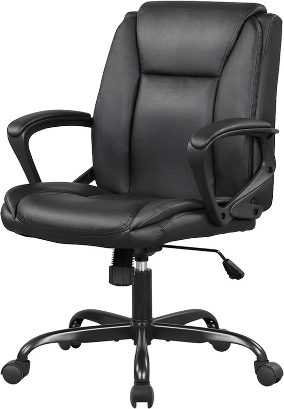 Home Office Gaming Chair Ergonomic Desk PU Leather Task Chair Executive Rolling