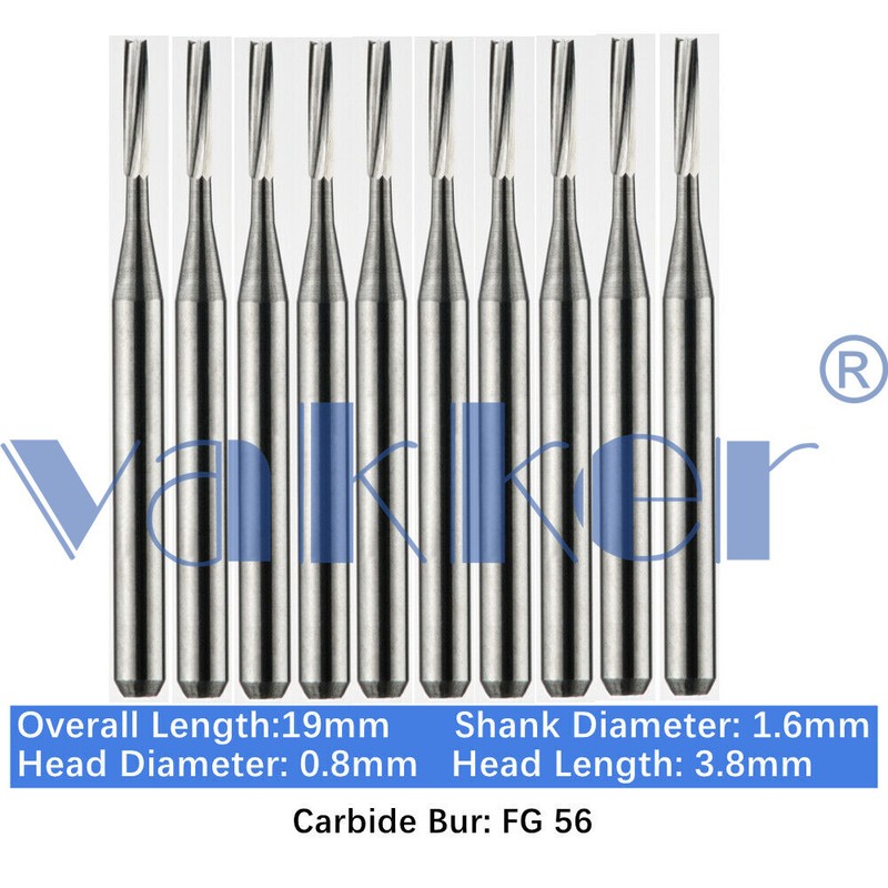 Vakker Dental Tungsten Carbide Burs for High Speed Handpiece FG Friction Grip gallery