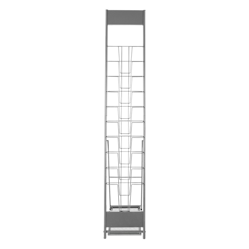 10Tier Floor Standing Literature Rack Brochure Magazine Display Holder Stand gallery