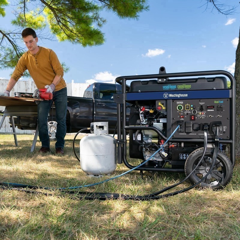 Westinghouse 18,000-W Portable Dual Fuel Gas Generator, Remote Start, CO Sensor gallery