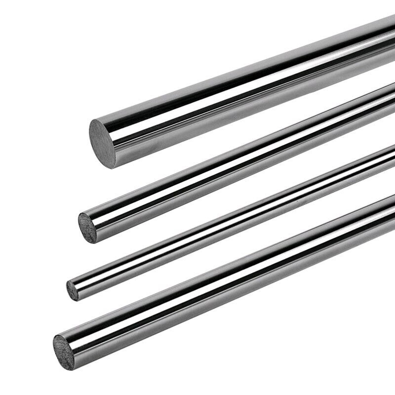 304 Stainless Steel Round Rod Bar Ground Stock Linear 500mm Length 2.5-25mm Dia.