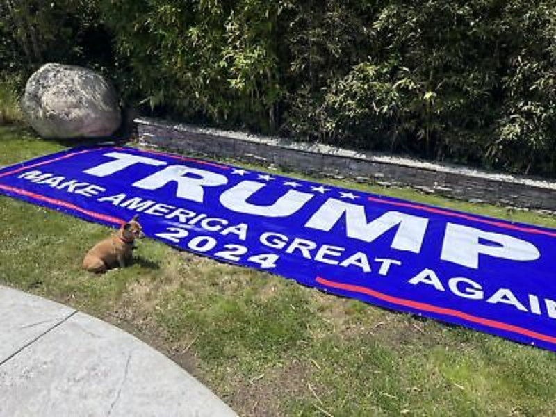 TRUMP 2028 - HUGE & VERY LARGE -RED Banners - Reinforced Vinyl -USA MADE QUALITY gallery