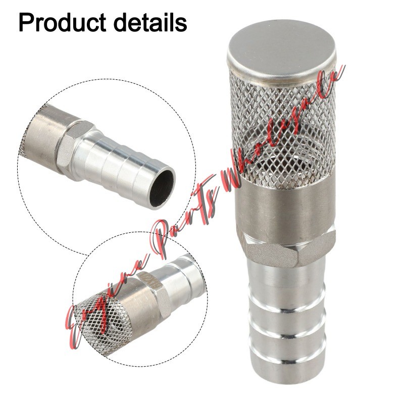 Stainless 3/4" In 19mm 20mm Hose Barb Filter Strainer Mesh Pipe Pump Fuel Gas gallery