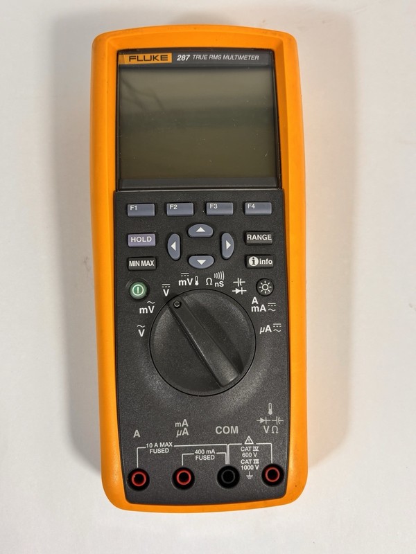 Fluke 287 True-RMS Electronics Logging Multimeter Missing Battery Used Works
