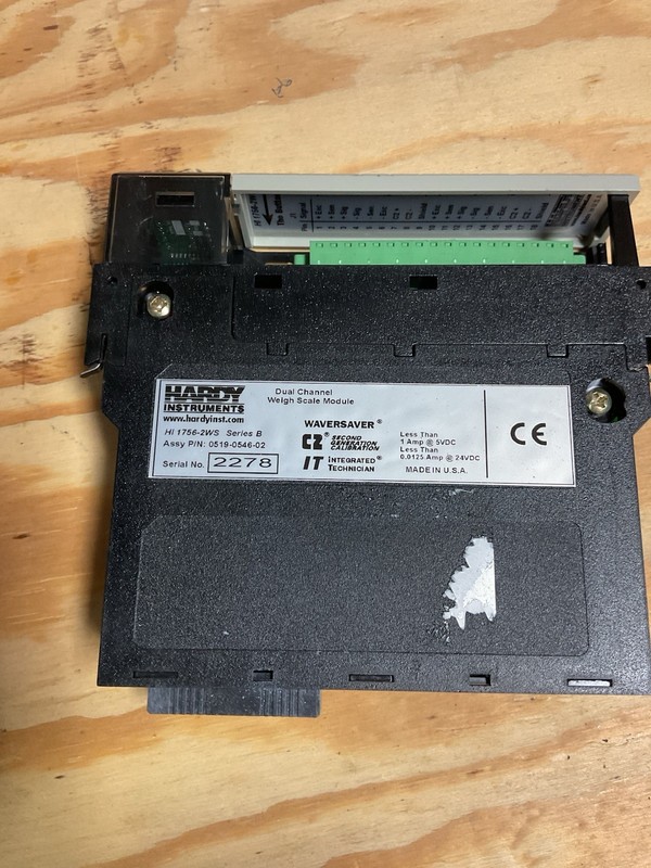 Hardy Instruments 1756-2WS Dual Channel Weigh Scale Module Series B gallery