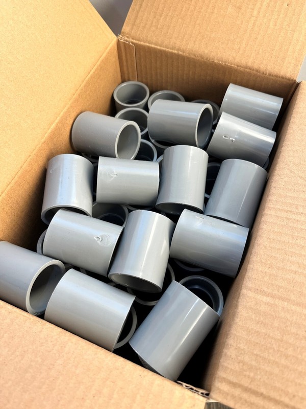 1″ PVC Standard Coupling for Sch 40 Rigid NM Conduit UL Listed 100 pc