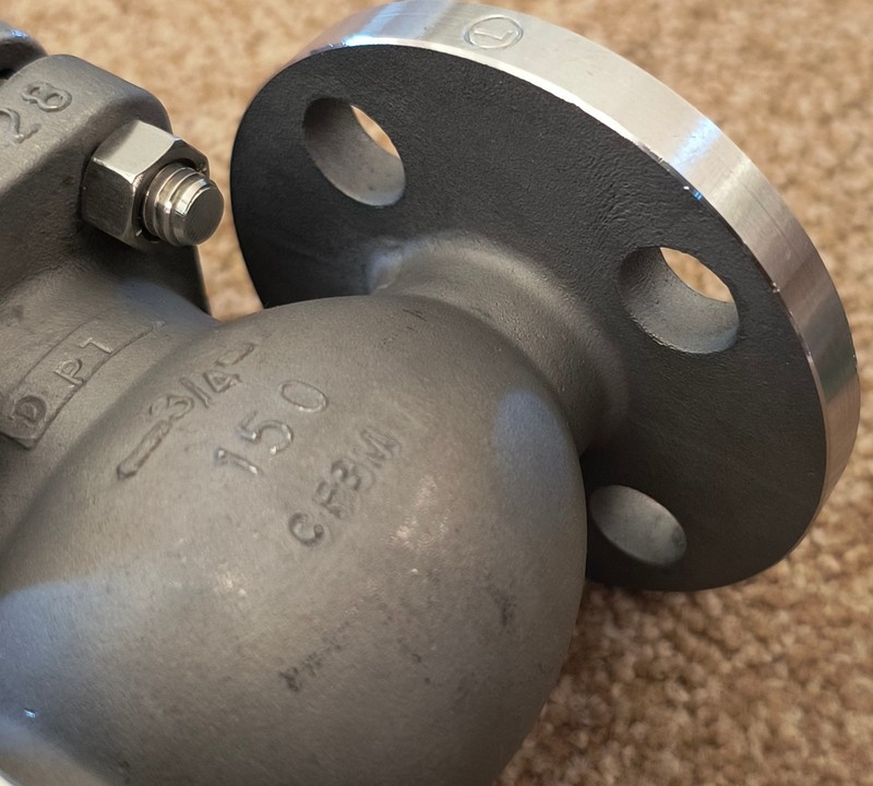 Ladish 7272 3/4" Class 150 CF8M Globe Valve Flanged NOS gallery