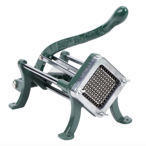 1/4" Green Countertop Cast Iron French Fry Cutter Potato Straight Cutter Slicer gallery