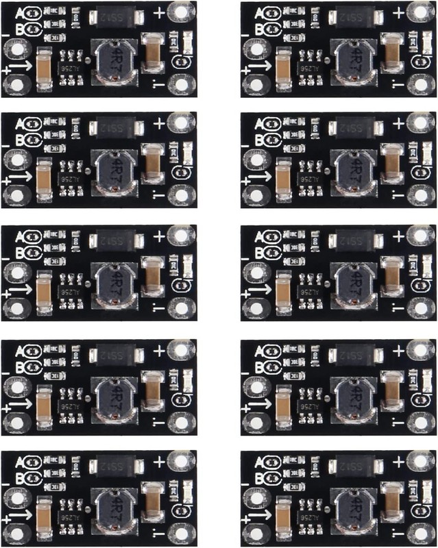 10pcs 3.7V to 5V 8V 9V 12V Mini DC-DC Boost Module Step Up Board with LED Indica