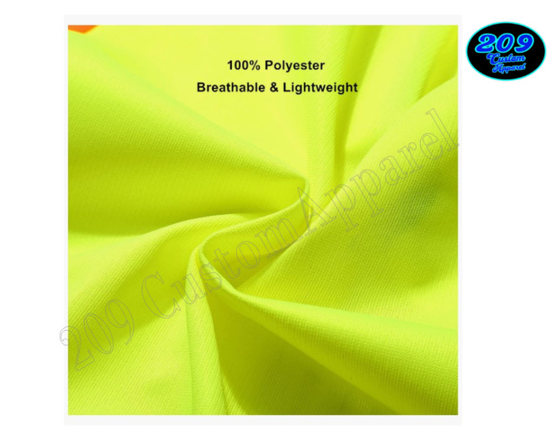 TRAFFIC CONTYROL HI-VISIBILITY SAFETY VEST WITH ZIPPER & POCKETS PRINT IN USA gallery