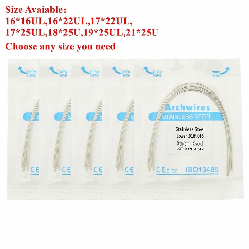 10 Pcs Dental Orthodontic Rectangular Niti/Steel/Thermal Activated Arch Wire gallery