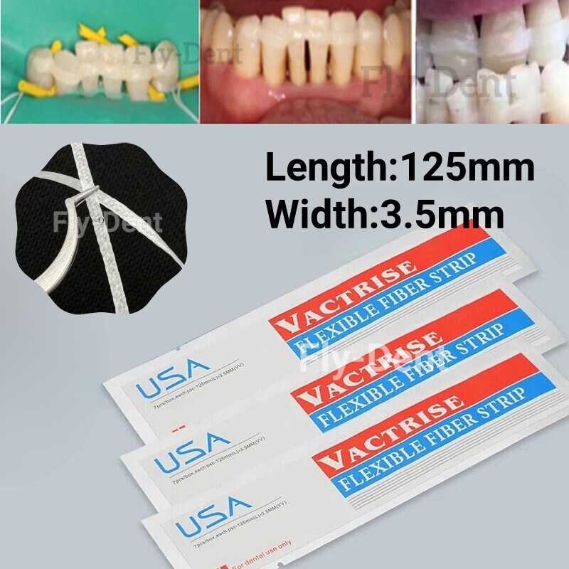 Dental Flexible Fiber Splint Ribbond Light Cure Composite Resin Bonding Strip