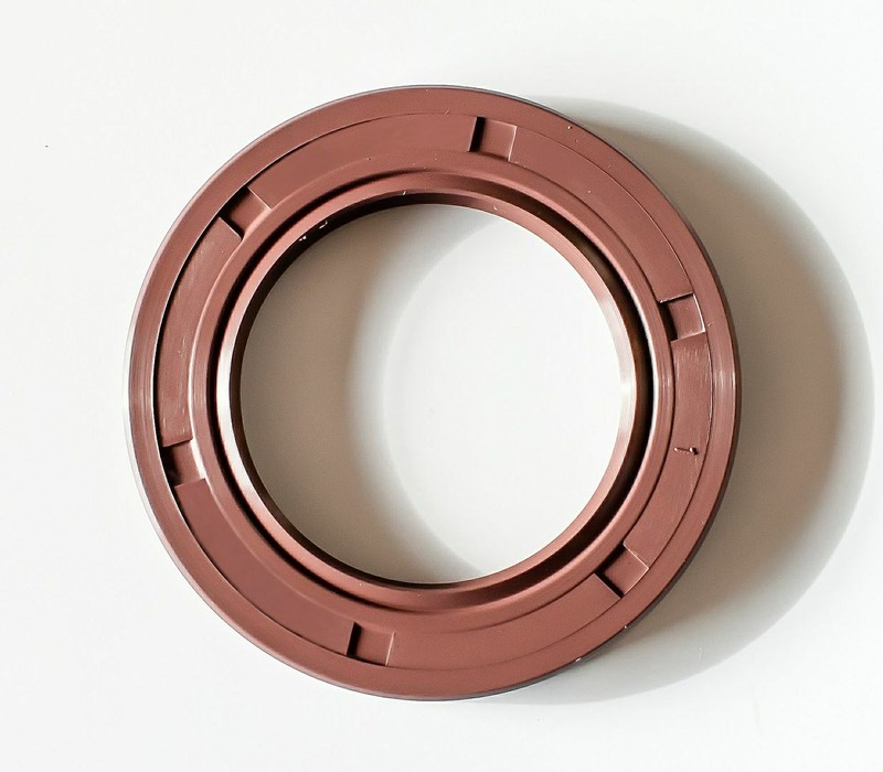 EAI 42x60x9mm FPM/FKM Oil Shaft Rotary Seal w/ Stainless Steel Spring Dbl Lip