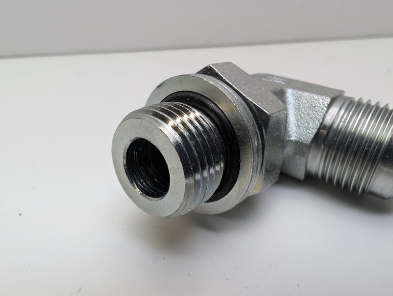 Adaptall 9068-08-18 Hydraulic Fitting 90 Elbow 1/2 MJIC x M18 Metric Adj NEW gallery