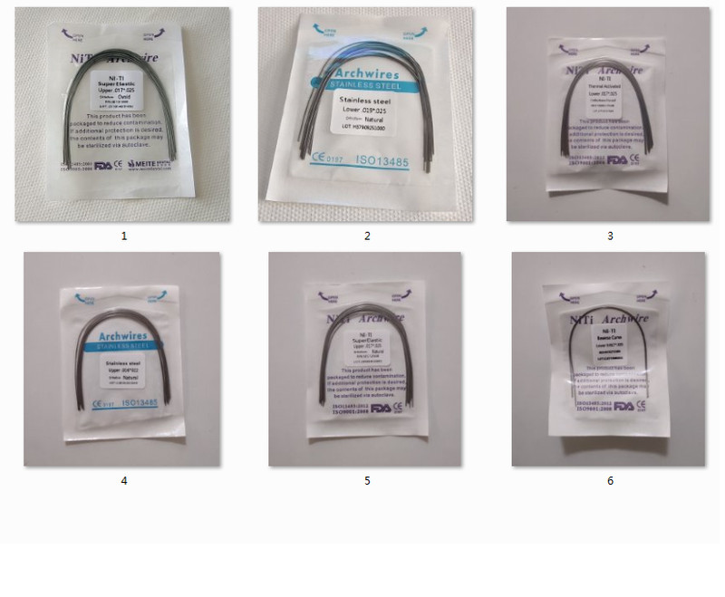 10Packs Dental Ortho Stainless Steel/NIti Super Elastic Arch Wires Rectangular