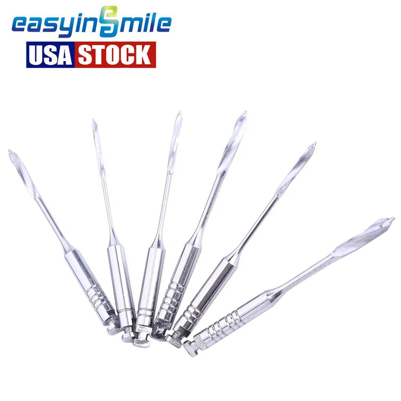 6Pcs EASYINSMILE Dental Peeso Reamers Endo Glidden Drills Burs #1 #2 #3 #4 #5 #6