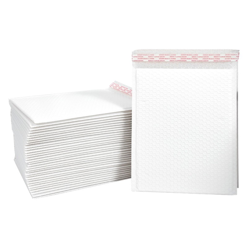 Poly Bubble Mailers 7″x9″ /9.8″x11.8″ /7.8″ x9.8″ Tough Dimple Design Bag White