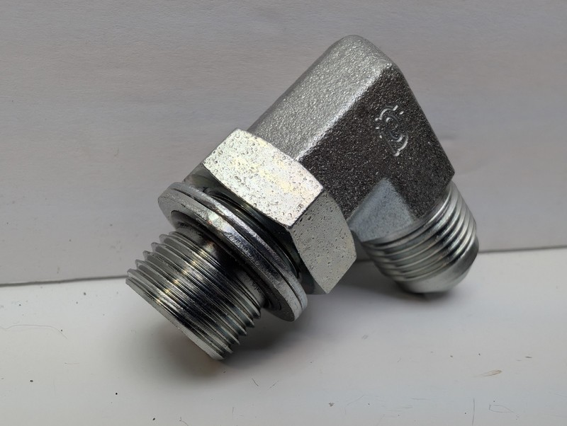 Adaptall 9068-08-18 Hydraulic Fitting 90 Elbow 1/2 MJIC x M18 Metric Adj NEW gallery