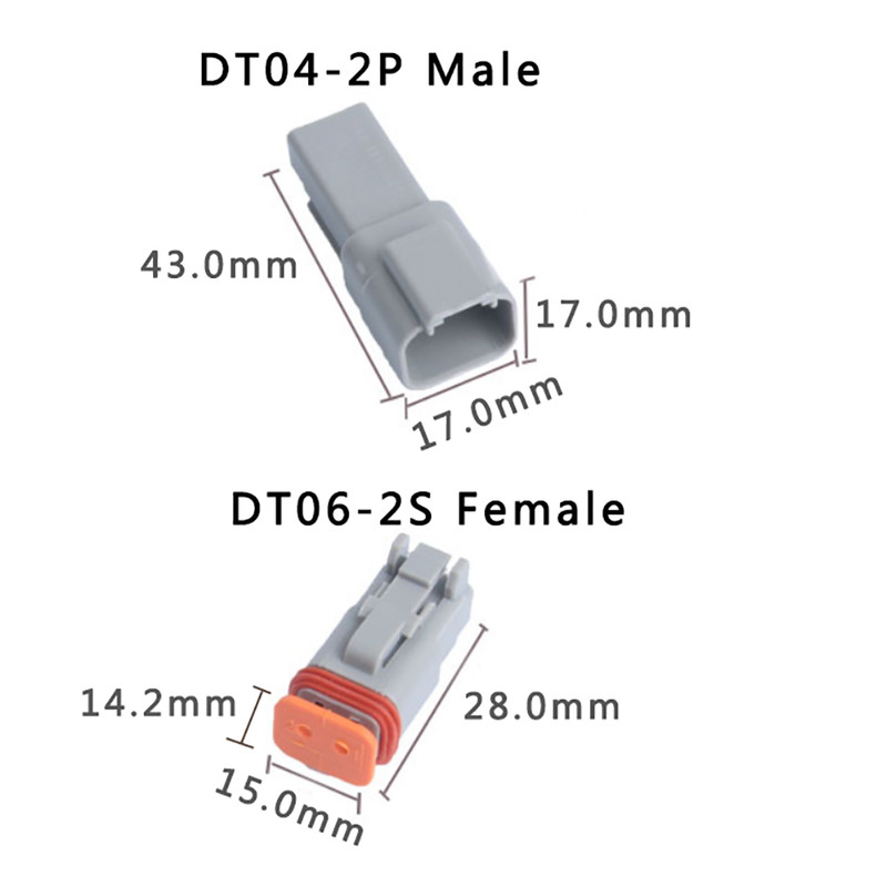 DT Series 2 3 4 6 8 12 Pin Deutsch Male Female Car Connector Kit Plug Waterproof gallery