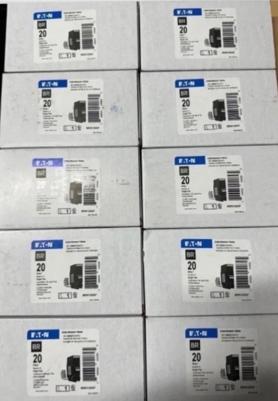 10 PCS Eaton BRN120AF BR Combination AFCI Circuit Breaker 20 AMP NEW