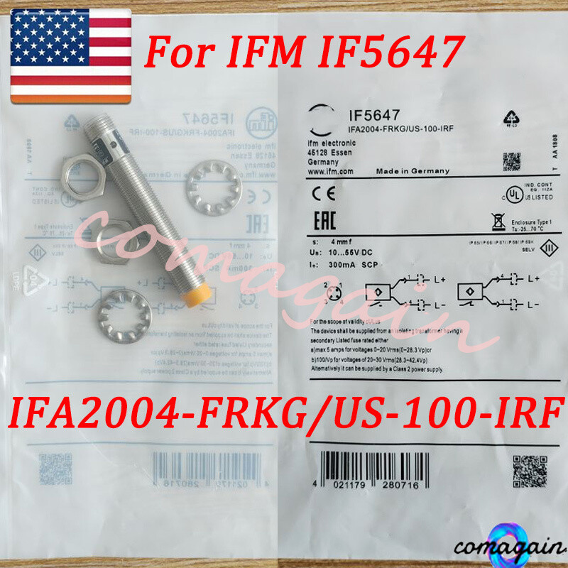New Inductive Proximity Switch Sensor For IFM IF5647 IFA2004-FRKG/US-100-IRF