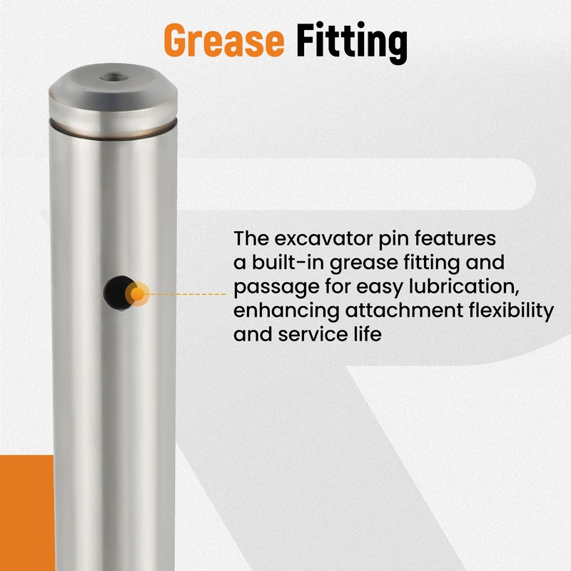 Greaseable Main Thumb Pin for Kubota Excavator KX121-3 KX71-3 KX91-3 KX040-4 gallery